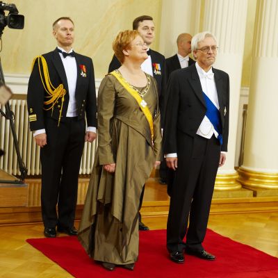 President Tarja Halonen med make