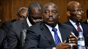 Den avgående presidenten Joseph Kabila uppsköt valet med två år Arkivbild på Joseph Kabila.