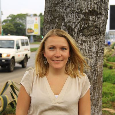 Liselott Lindström på plats i Harare.