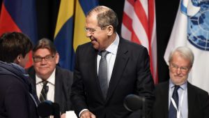 Sergei Lavrov och Timo Soini.