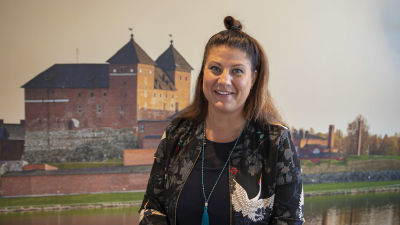 Kristel Pynnönen Hämeenlinnassa.