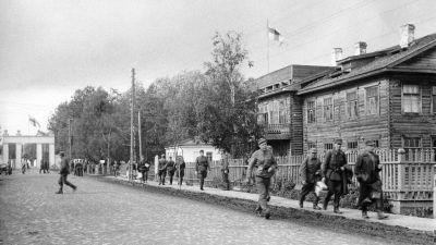 Finländska soldater i Aunus i september 1941