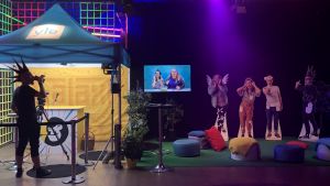 Galaxi Tubecon-tapahtumassa Helsingin Messukeskuksessa 2019. Galaxin osasto Tubeconissa 2019.