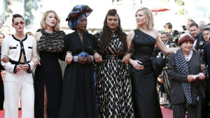 Kristen Stewart, Lea Seydoux, Khadja Nin, Ava DuVernay, Cate Blanchett och Agnes Varda i Cannes. Kristin Stewart, Lea Seydoux, Khadja Nin, Ava DuVernay Cate Blanchett och Agnes Varda i Cannes.