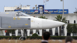 Ryska stridsplan har främst använt basen i Hmeymin i Latakia för sina massiva flygattacker över hela Syrien Rysk flygbas i Syrien, flygbas, ryssland, syrien