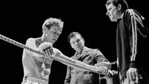 Jarkko Lahti spelar proffsboxaren Olli Mäki. Ur filmen Den lyckligaste dagen i Olli Mäkis liv