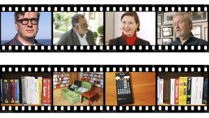 Tomas Alfredson, Francis Coppola, Isabelle Rossellini, Ridley Scott, Ingmar Bergmanin videokokoelmaa... Kuvia dokumenttisarjasta Bergmanin videot.