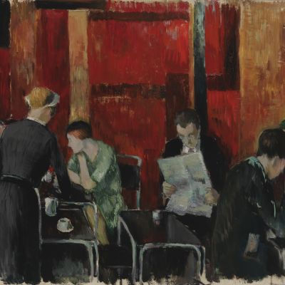 Bild på målningen av Henry Ericsson: Fazers bar (1931)