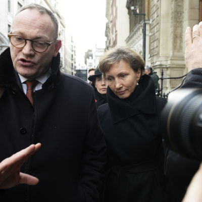 Ben Emerson och Marina Litvinenko i London.