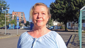 Nina Lager är turistinformationskoordinator på stadens turistinformation. Nina Lager, turistinformationskoordinator på Visit Helsinki.