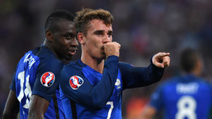 Frankrike och Antoine Griezmann utmanar Brasilien. Fransmännen förlorade EM-finalen mot Portugal på hemmaplan 2016. Antoine Griezmann stod för segermålet mot Albanien.