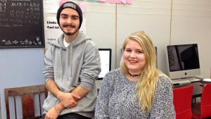 Aex Jarjis och Sofi Huldin är tacksamma över tiden på Sveps. Alex Jarjis och Sofi Huldin från Sveps.
