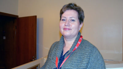 Programchef Heidi Juslin-Sandin vid Röda Korset.