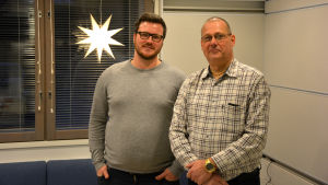 Robert Lindberg och Egon Blomqvist. Robert Lindberg och Egon Blomqvist.