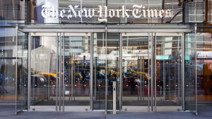 The New York Timesin pääsisäänkäynti