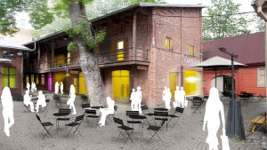 Magasingården vid det planerade Fortuna-kvarteret