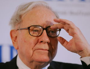 Amerikanen Warren Buffett, Lindströms förebild. Den amerikanske miljardären Warren Buffett