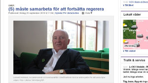 Umeås kommunalråd Lennart Holmlund Lennart Holmlund, kommunalråd i Umeå.