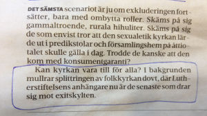 Så här skrev May Wikström i Kyrkpressen i mars 2013 Urklipp ur KP inför påsken 2013, förf. May Wikström