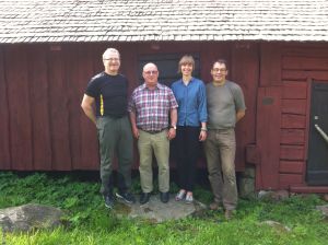En del av styrelsen. Från vänster Torolf Finnbäck, Ingolf Lindén, Manda Karlsson och Niklas Grönroos.