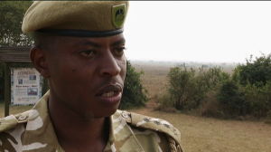 Paul Muya, parkvakt/talesman Kenya Wildlife Services Paul Muya, parkvakt/talesman Kenya Wildlife Services