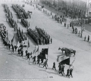 Jääkäreiden vastaanotto Vaasassa 26.2.1918