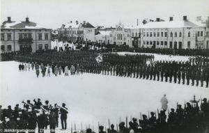 Jääkärien vastaanotto Vaasassa 26.2.1918