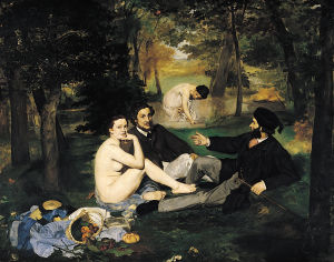 Eduard Manet'n maalaus Le Dejeuner sur L'herbe