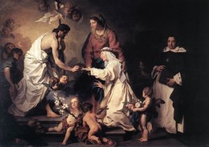 Pierre Subleyrasin tulkinta Katariina Sienalaisen häistä The Marriage of St Catherine, Pierre Subleyras