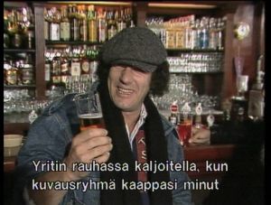 AC/DC-yhtyeen Brian Johnsson yllätettiin kaljalta.