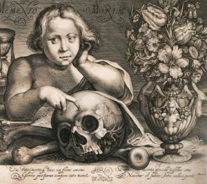 Simon de Passe: Memento mori (1612)
