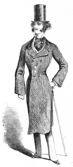 Onko viikset vahattuna? New Yorkilainen dandy vuodelta 1855. Onko viikset vahattuna? New Yorkilainen dandy vuodelta 1855.