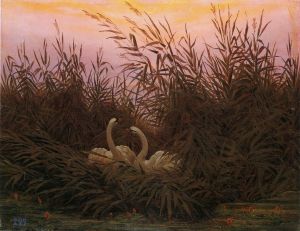 Caspar David Friedrich - Schwäne im Schilf beim ersten Morgenrot (1832) Caspar David Friedrich - Schwäne im Schilf beim ersten Morgenrot (1832)