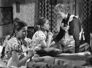 Ote elokuvasta Ylijäämänainen (1951).