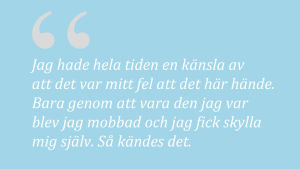 Blå bakgrundsfärg.
