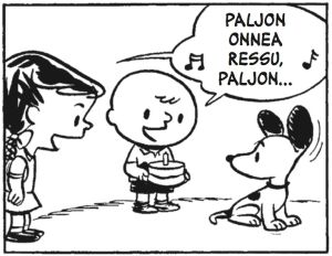 Paljon onnea, Tenavat! Jaska Jokunen ja tyttö laulavat onnittelulaulua Ressulle.