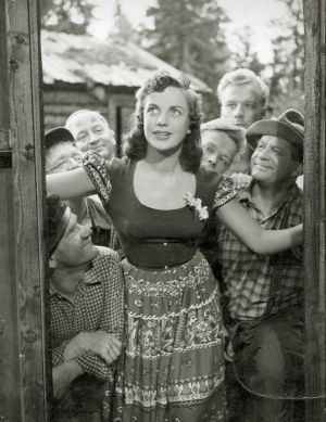 Ote elokuvasta Lumikki ja 7 jätkää (1953).