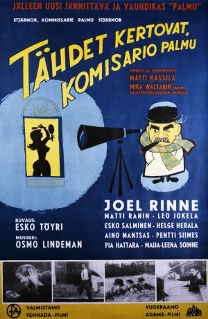 Tähdet kertovat. komisario Palmu -elokuvan juliste (1962).