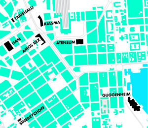 Sinebrychoffin taidemuseo ja Guggenheim Helsinki jäisivät taidemuseokeskittymän ulkopuolelle