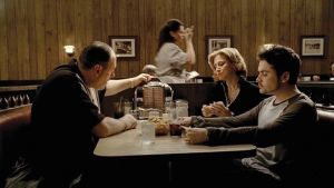 Sopranos-sarja on television kultakauden kulmakiviä. sista scenen i TV-serien Sopranos