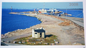 Bild från Hangö hamn. Året är 2008.