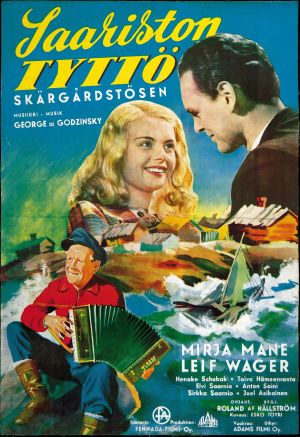 Saariston tyttö -elokuvan juliste (1953).