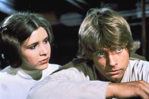 Prinsessa Leia Organa (Carrie Fisher) ja Luke Skywalker (Mark Hamill) Prinsessa Leia Organa ja Luke Skywalker.