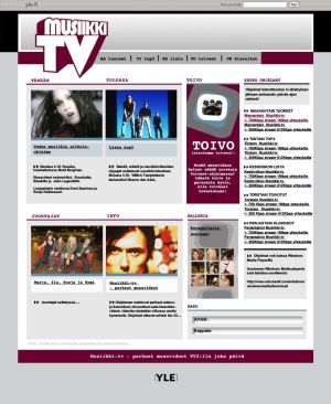Musiikki-tv:n kotisivut vuonna 2006. Musiikki-tv:n kotisivut vuonna 2006.
