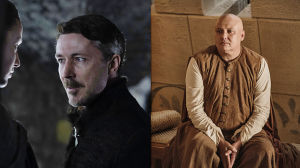 Pikkusormea kiinnostaa valta ja Sansa Stark. Varys näyttää usein siltä, ettei häntä kiinnosta mikään, mutta hänpä onkin sarjan velmuimpia juonittelijoita... // Kuva: HBO Nordic