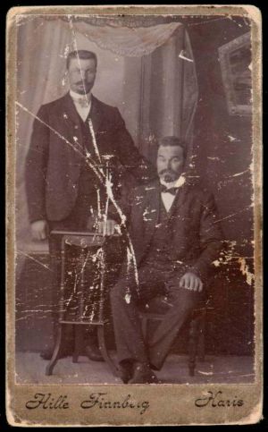 I Esbo stadsmuseums bildsamling finns detta fotografi som föreställer Fredrik Feldt (stående) och hans bror Vilho Palmu, född Feldt. Enligt museets uppgifter auktionerades bröderna ut när de var 7 respektive 9 år gamla. Vilho var medlem av Alberga röda garde och dog även han under inbördeskriget. Bröderna Fredrik Feldt och Vilho Palmu (fd Feldt) i Karis ca 1908-1910.