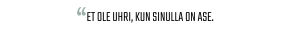 sitaatti russel: et ole uhri, kun sinulla on ase.