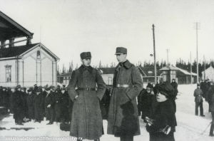 Jääkäreitä Vaasassa (1918).
