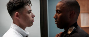 Anthony Ramos ja John David Washington esiintyvät Reinaldo Marcus Greenin elokuvassa Monsters and Men. Anthony Ramos ja John David Washington esiintyvät elokuvassa Monsters and Men.