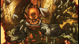 Pelien maailmoissa -näyttelyyn voi lähettää myös omia peleihin liittyviä taideteoksia. Kuvassa WoW-peliin liittyvä taulu. // Kuva: http://www.worldofwarcraft.com/cataclysm/media/artwork.html#40